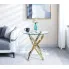 Prezentacja stolika Lefrus ze złotym stelażem