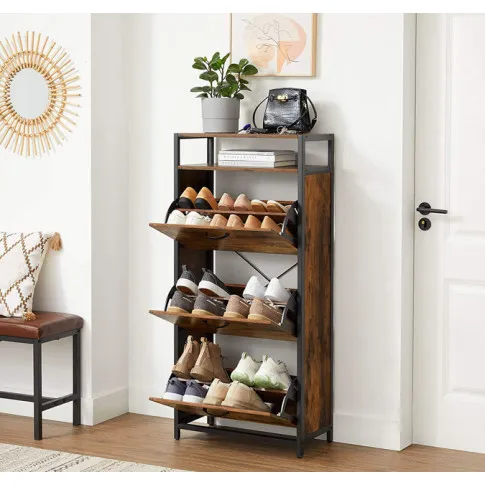 Zdjęcie wysoka industrialna szafka na buty Helior 24X | Edinos.pl