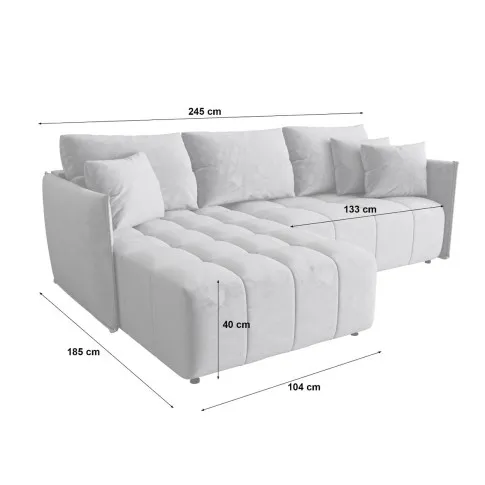 Wymiary narożnika Luxero