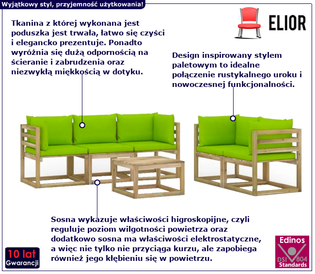 Zestaw mebli ogrodowych Vinatis