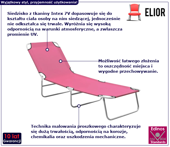 Leżak ogrodowy Havero
