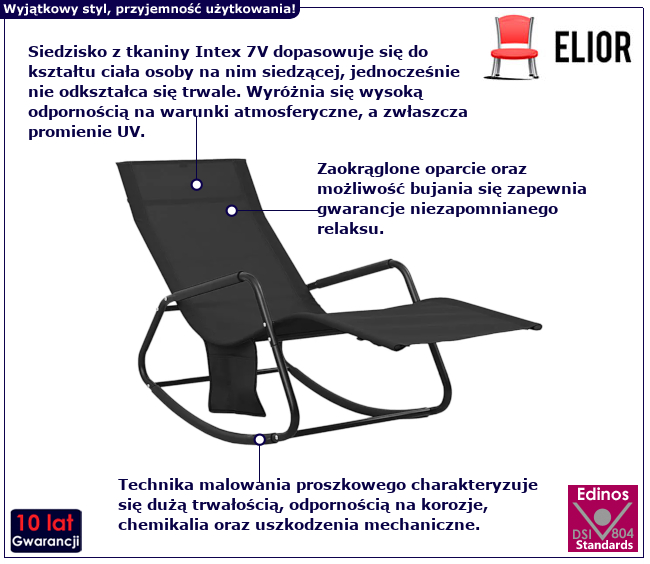 Leżak ogrodowy Balto