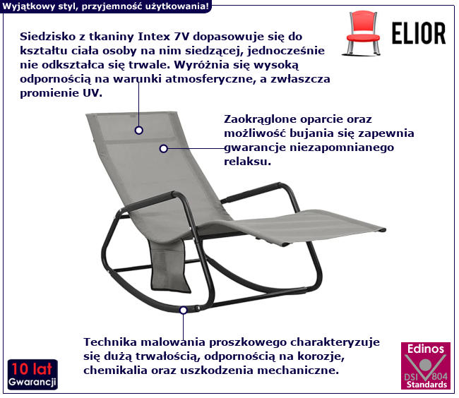 Leżak ogrodowy Balto