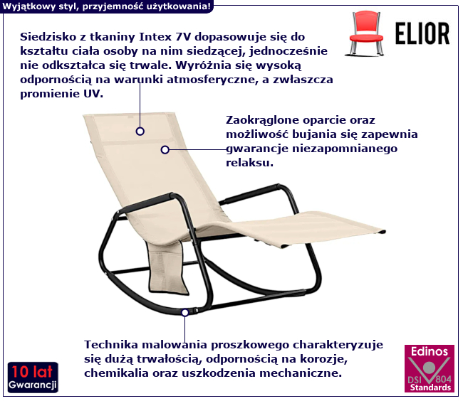 Leżak ogrodowy Balto