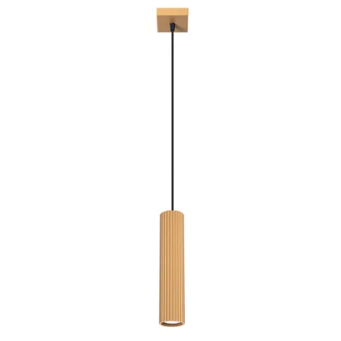 złota nowoczesna lampa karbowana D296