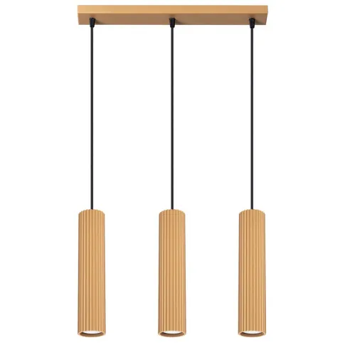potrójna lampa D298 zlota