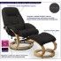 Fotografia Fotel podgrzewany z masażem Keltis Black z kategorii Fotele z podnóżkiem