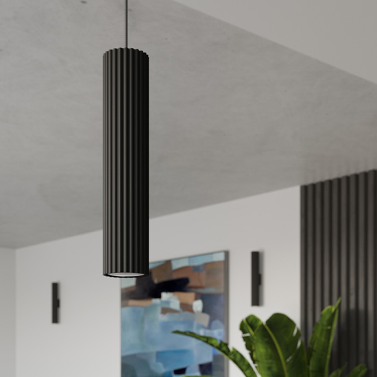 czarna lampa sufitowa-Buenis
