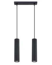 Podwójna czarna lampa sufitowa - D297-Avium w sklepie Edinos.pl
