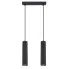 podwójna lampa czarna D297