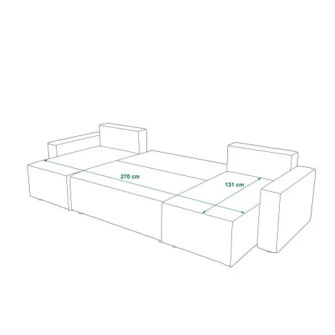 Wymiary rozłożonego narożnika Kamea