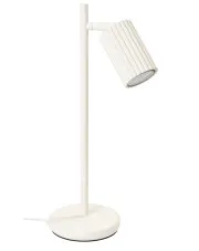 Beżowa karbowana lampka na biurko - D300-Avium w sklepie Edinos.pl