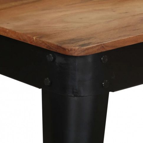 Szczegółowe zdjęcie nr 9 produktu Stół z drewna akacjowego Unixo 2X – brązowy 