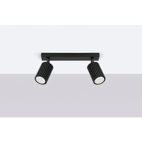 karbowana lampa czarna D305