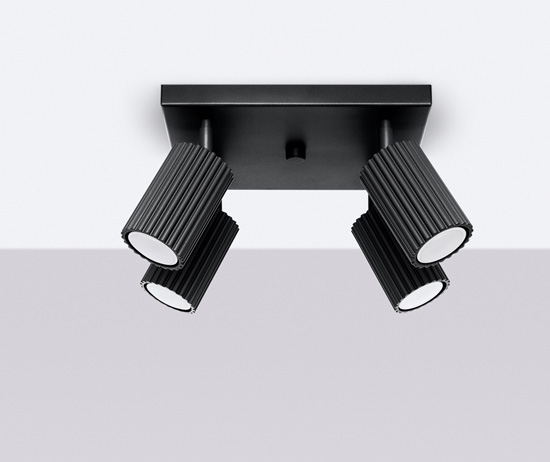 czarna lampa sufitowa-Avium 302