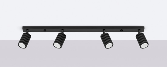 czarna lampa sufitowa-Avium 303