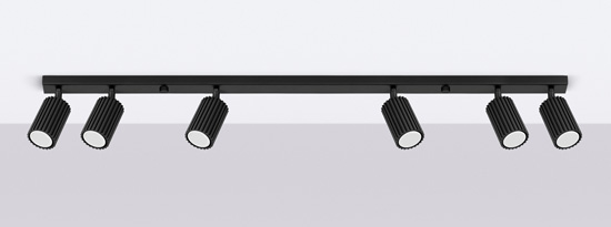 czarna lampa sufitowa-Avium 304