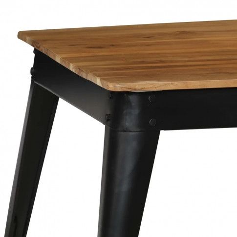 Szczegółowe zdjęcie nr 7 produktu Stół z litego drewna akacjowego Unixo – brązowy 