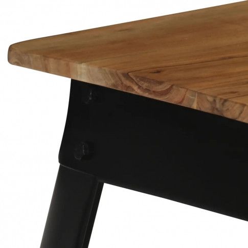 Szczegółowe zdjęcie nr 9 produktu Stół z litego drewna akacjowego Unixo – brązowy 