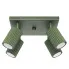 kabowana zielona lampa D302 Avium