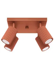 Elegancka loftowa lampa w kolorze ochra - D302-Avium w sklepie Edinos.pl