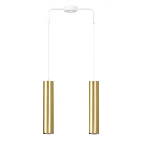 Zdjęcie produktu Biała podwójna lampa wisząca tuba - D062-Favis.