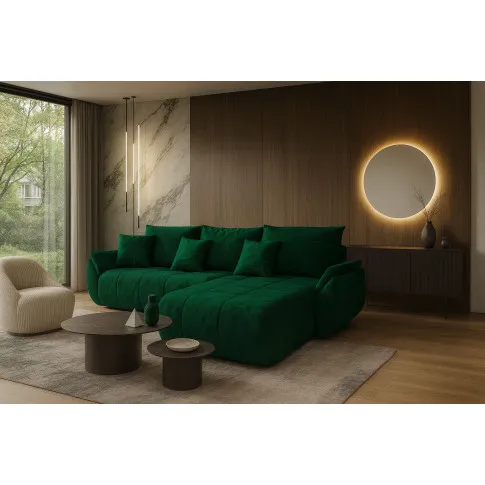 Przykładowa aranżacja z wykorzystaniem zielonego narożnika Ikto