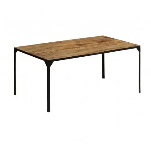 Zdjęcie produktu Stół ze stali i drewna Kartes 4X – brązowy .