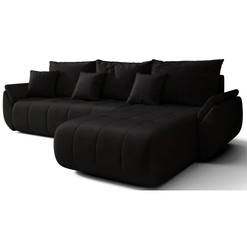 Grafitowa kanapa narożna Ikto