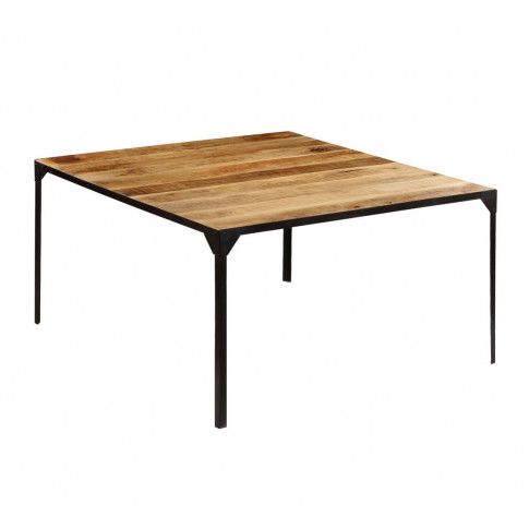 Zdjęcie produktu  Stół ze stali i drewna Kartes 3X – brązowy .
