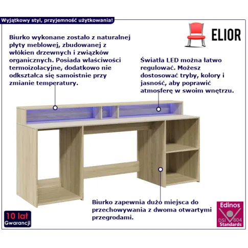 Modus biurko w kolorze dębu sonoma
