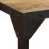Szczegółowe zdjęcie nr 7 produktu Stół w stylu industrialnym ze stali i drewna Kartes 2X – brązowy 