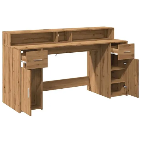 Elvon biurko z dwoma szafkami