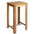 Szczegółowe zdjęcie nr 6 produktu Wysoki stolik barowy drewniany Piles 2X – brązowy 
