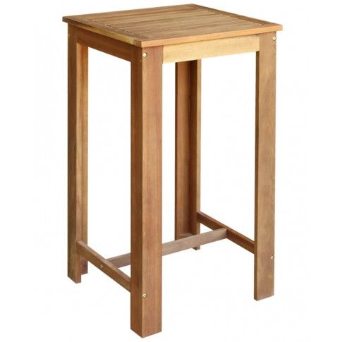Zdjęcie produktu Wysoki stolik barowy drewniany Piles 2X – brązowy .
