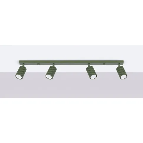 zielona wiszaca lampa karbowana D303 Avium