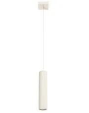 Beżowa pojedyńcza lampa wisząca - D296-Avium w sklepie Edinos.pl