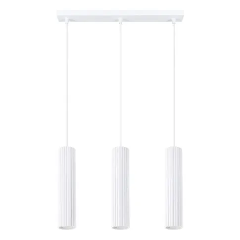 potrójna lampa biała do salonu Avium D297