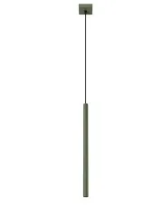 Pojedyńcza lampa wisząca w kolorze oliwkowej zieleni - M084-Natilo w sklepie Edinos.pl
