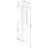 wymiary wiszace lampy bezowej M088