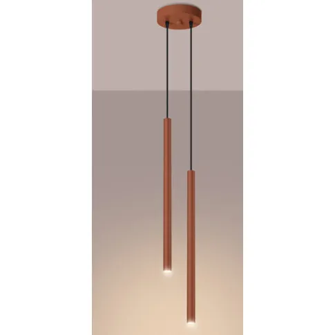 czerwona stylowa lampa wiszaca M085 Natilo