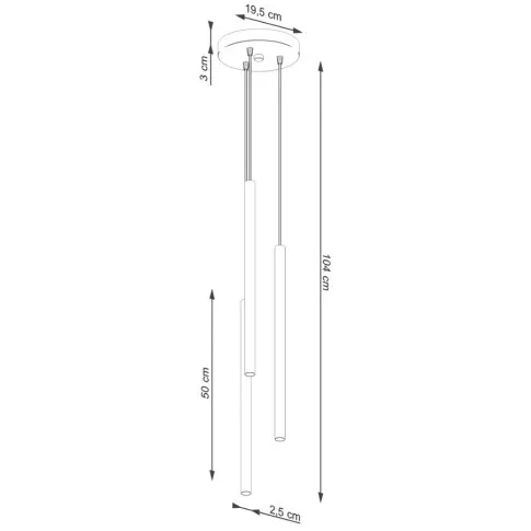 wymiary bezowej lampy M087 natilo