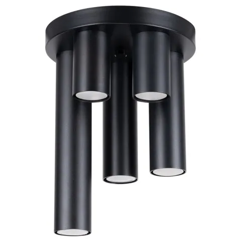 Czarna nieregularna lampa M093