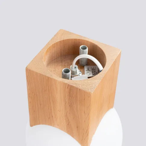 Szczegółowe zdjęcie nr 4 produktu Plafon Rokta naturalne drewno