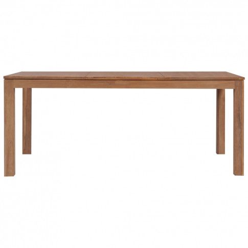 Szczegółowe zdjęcie nr 5 produktu  Stół z drewna tekowego Margos 4X – brązowy 