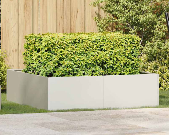 Nowoczesna donica biała do ogrodu Dolo 4X