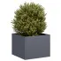 Antracytowa nowoczesna donica ogrodowa - Rools 3X