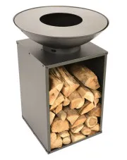 Kominek ogrodowy z grillem i pokrywą 60 cm - Radeo w sklepie Edinos.pl