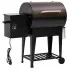 Czarny grill na pellet z dolną półką - Tongel 4X