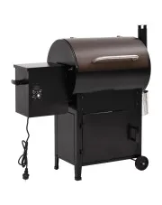 Grill na pellet z kominem czarny 104 cm - Tongel 5X w sklepie Edinos.pl